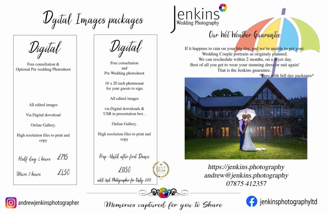 Jenkins Wedding Photography Offer