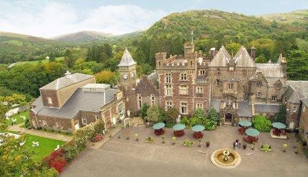 Craig y Nos Castle South Wales Wedding Venue aerial Image