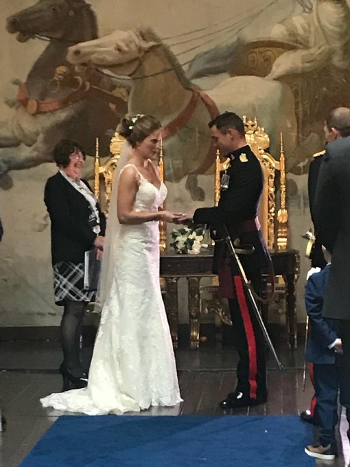 Armed Forces Wedding Craig y Nos Castle