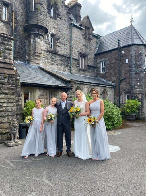 Craig y Nos Castle South Wales Bridesmaids 