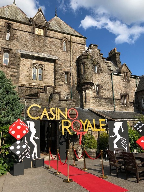 Casino hired and external decor remodelled Craig y Nos as the Casino Royale
