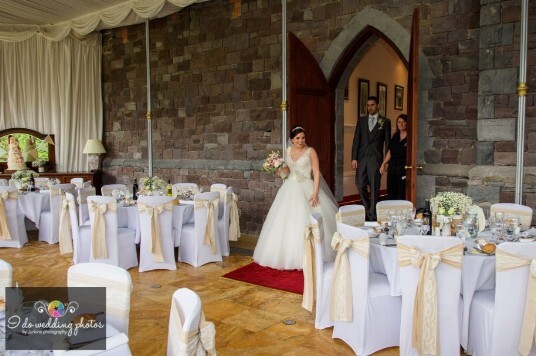 South Wales Castle Wedding Venue Conservatory Craig y Nos 
