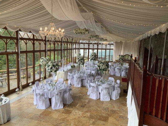 Last Minute Weddings Venue South Wales Craig y Nos Castle Conservatory