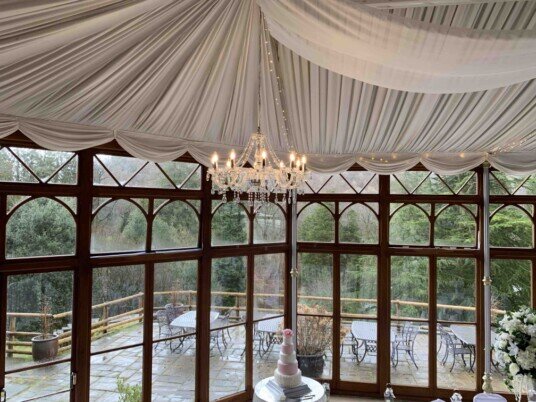 Last Minute Weddings Wales Castle Wedding Venue Craig y Nos Conservatory