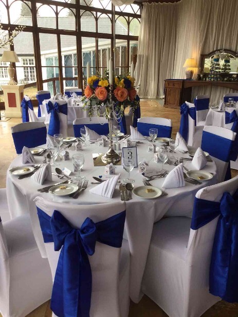Conservatory Table setting South Wales Wedding Venue Craig y Nos Castle