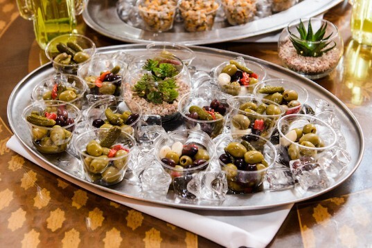 Cockles and Olives served at South Wales Wedding Venue Craig y Nos Castle