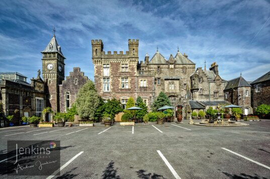 Craig y Nos Castle Wedding Venue South Wales from Entrance