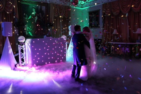 First Dance Dancing on Clouds at Wedding Venue South Wales Craig y Nos Castle