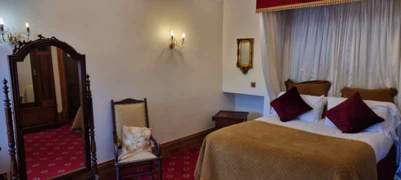 Wedding Venues South Wales - Craig y Nos Castle Accommodation Room Bridal Suite half-tester bed