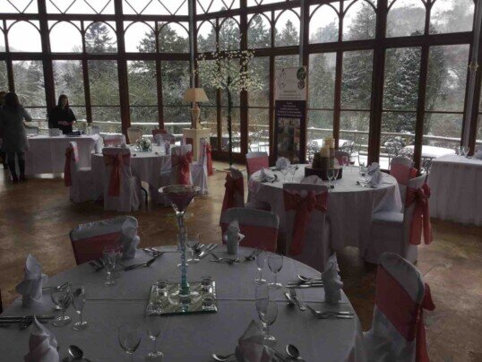 Conservatory at Craig y Nos Castle on Open Day in March 2018 