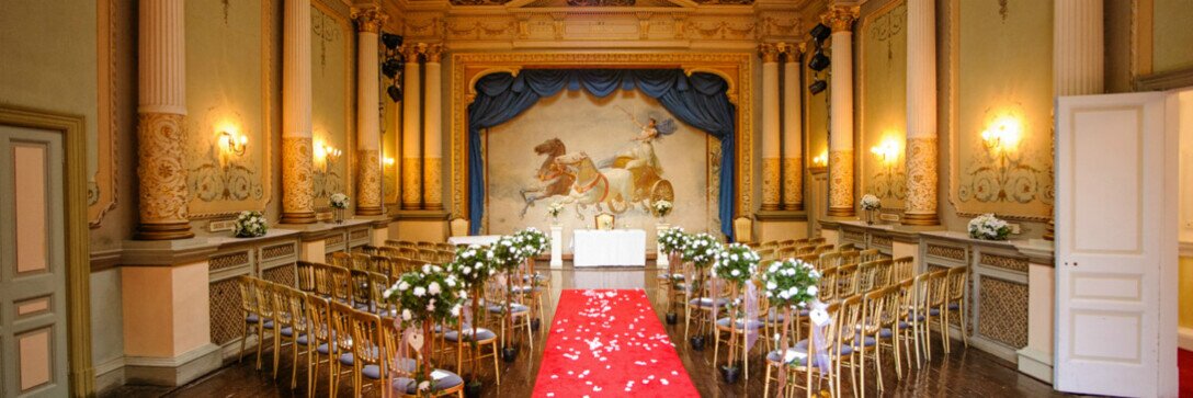 Last Minute Weddings Venue South Wales Craig y Nos Castle Ceremony room
