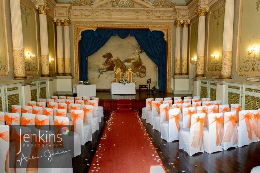 South Wales Wedding Venue Ceremony Room Craig y Nos Castle