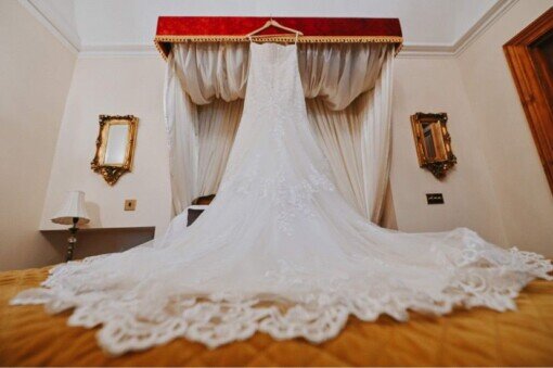 Craig y Nos Castle wedding dress bridal suite