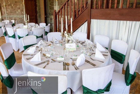Wedding Venues South Wales Craig y Nos Castle Green Chairs in Conservatory