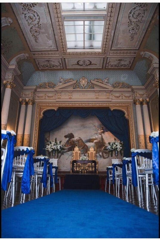Marriage Venue Wales Craig y Nos Castle Ceremony Room 