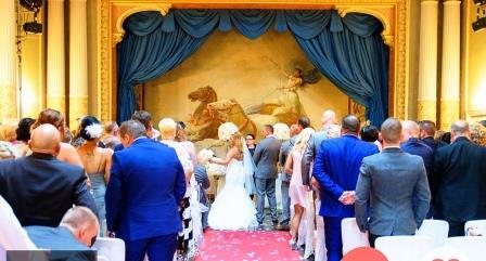 Wedding Ceremony Room Theatre at Craig y Nos Castle