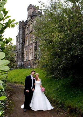 Bride and Groom South Wales Wedding Venue Craig y Nos Castle