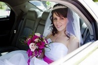 Chris Barroccu Wedding Photographer Bride in Car