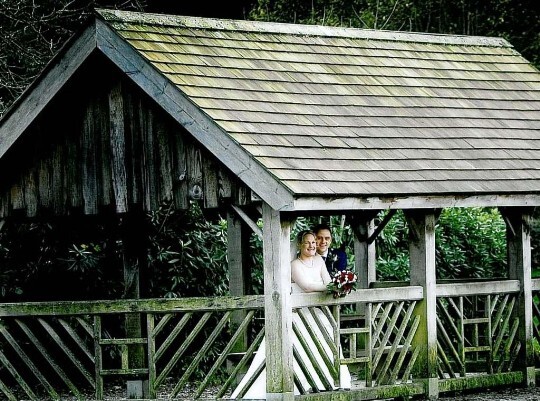 Wedding Planning Book, Couple on Boating Lake at Craig y Nos Country Park