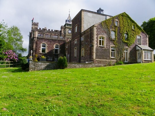 Craig y Nos Castle Wedding Venue Swansea Theatre Gardens and back of theatre