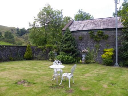 Craig y Nos Castle Theatre walled Garden Wedding Venues South Wales - Craig y Nos Castle Theatre garden lawn