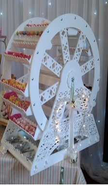 Little Luxurys Swansea Wedding Candy Cartwheel