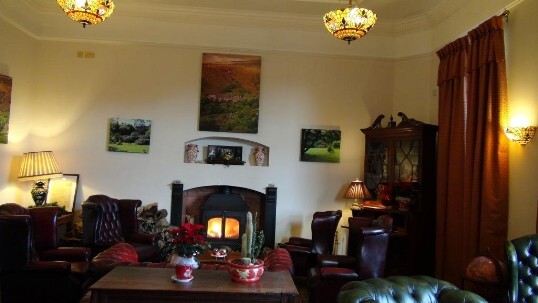 Guest Lounge the Nicolini room at Craig y Nos Castle in the Upper Swansea Valley, Powys, South Wales