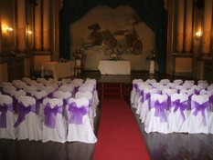 Francis Design Wedding Chaircovers Swansea Craig y Nos Castle Wedding Ceremony Room